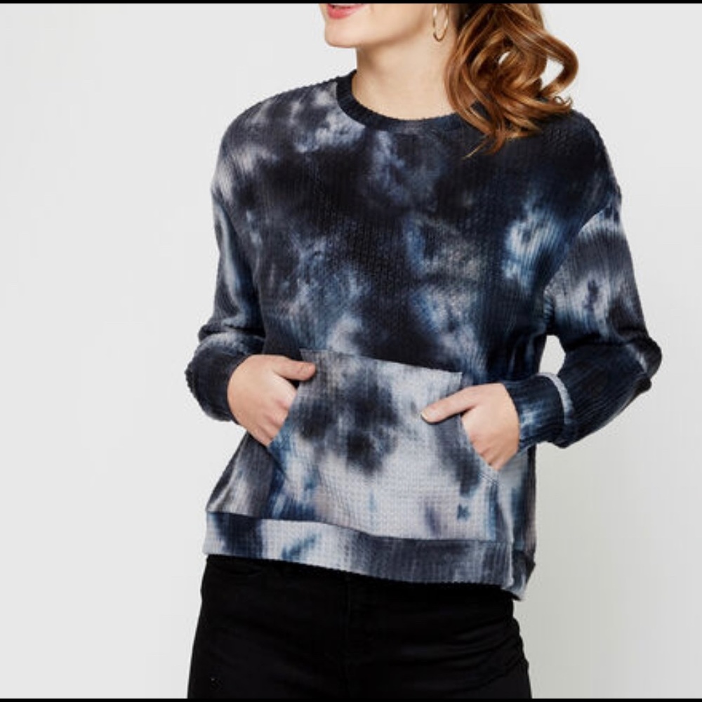 Kismet Tie Dye Waffle Crop